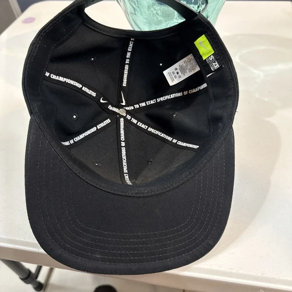 Nike Air Pro youth‎ hat black embossed Nike Air logo Black on Black